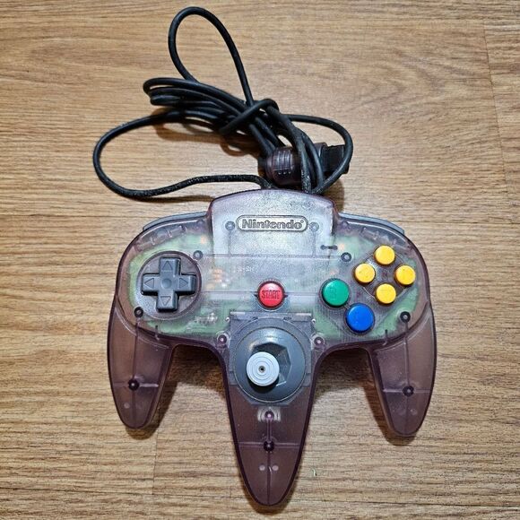 Nintendo 64 N64 Atomic Purple Controller Translucent Genuine Excellent Condition - Picture 3 of 9